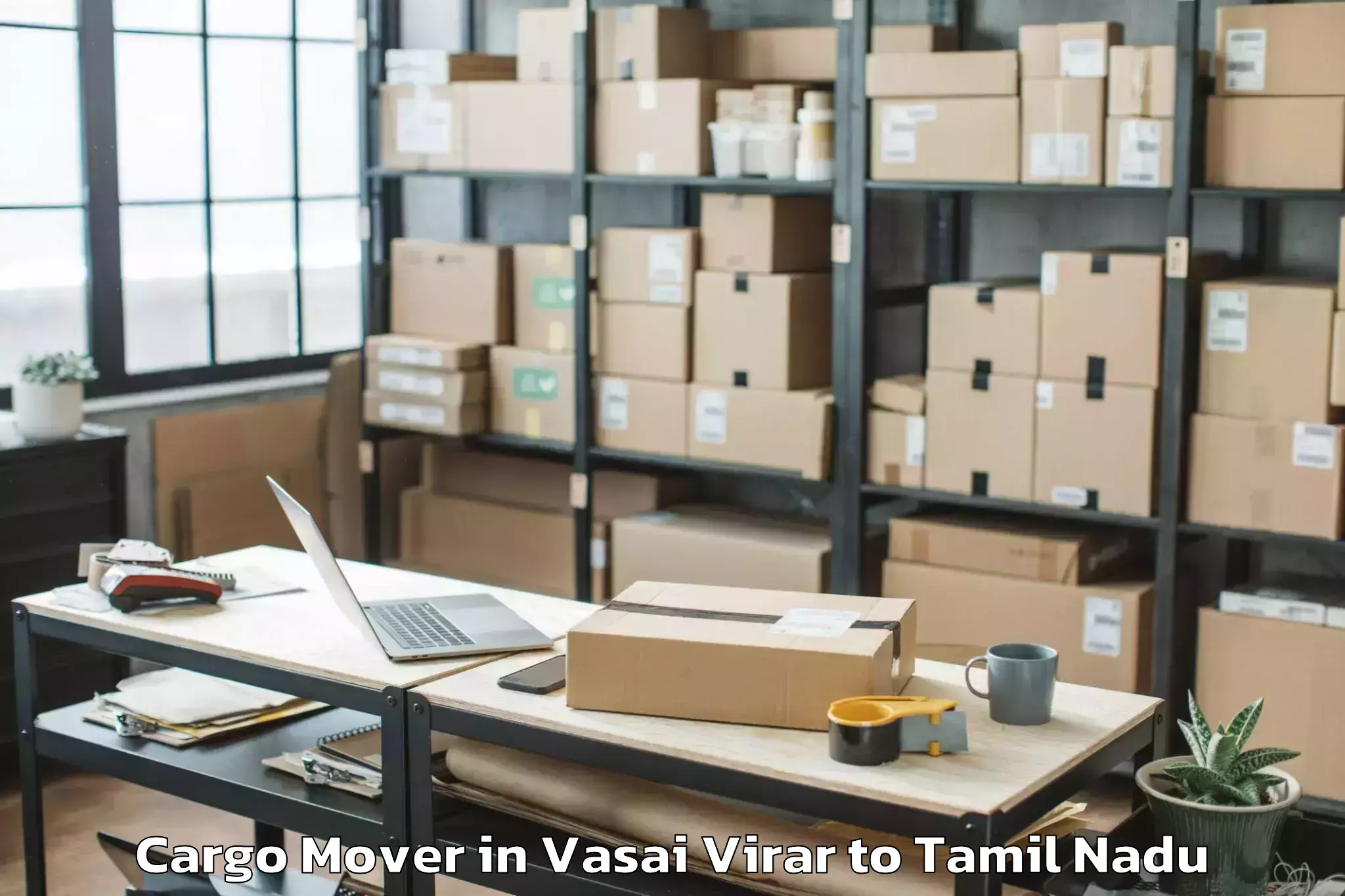 Hassle-Free Vasai Virar to Karaikudi Cargo Mover